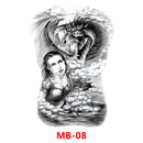 SK547-Full Back Chest tattoo stickers