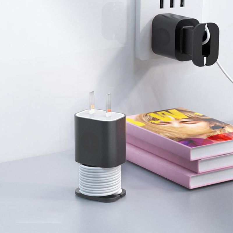 SK247-Silicone Charger Protector Case With Cord Winder