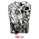 SK547-Full Back Chest tattoo stickers