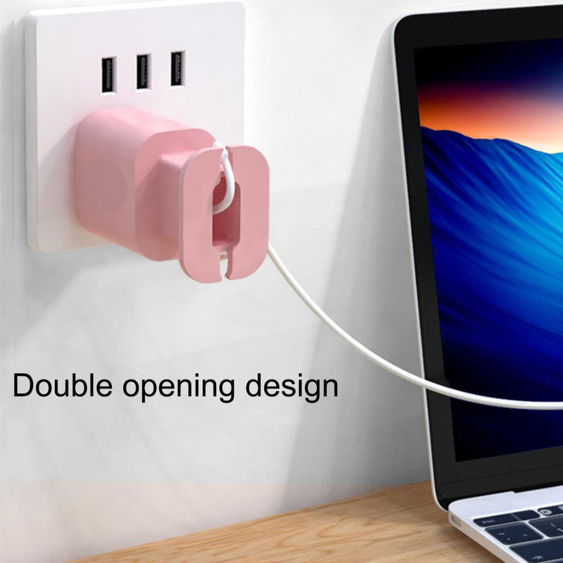 SK247-Silicone Charger Protector Case With Cord Winder