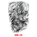 SK547-Full Back Chest tattoo stickers