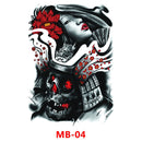 SK547-Full Back Chest tattoo stickers