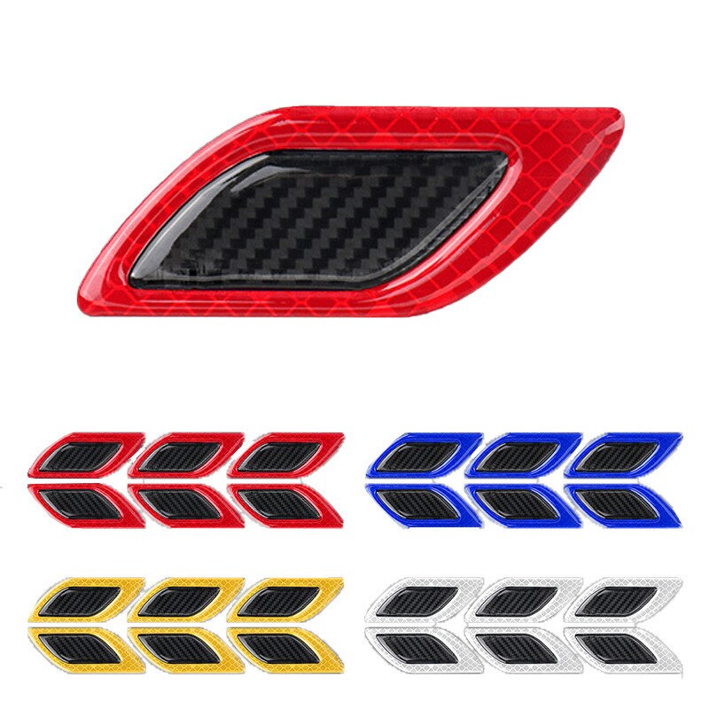 SK316-6P Carbon Fiber Car Sticker Reflective Strips