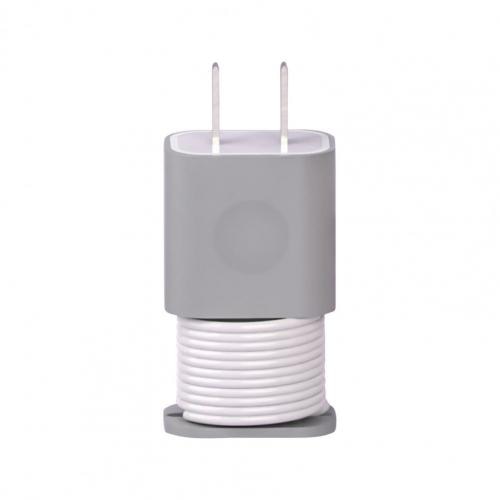SK247-Silicone Charger Protector Case With Cord Winder