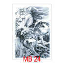 SK547-Full Back Chest tattoo stickers