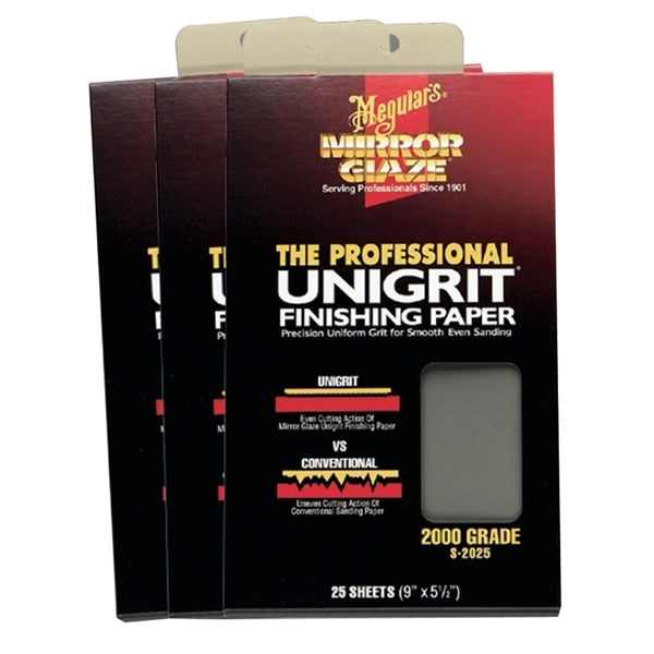 WL01 Meguiar's?? Unigrit?? Finishing Paper, 2000 Grade