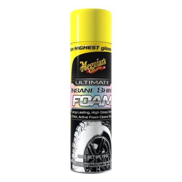 WL01 Tire Foam, Use For Highest Glossy Shine, 19 Ounce Aerosol Can, Single