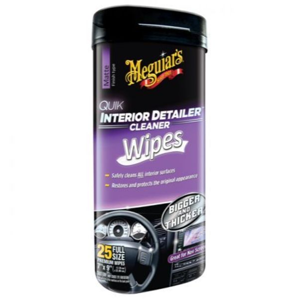 WL01 2PK WIPES QUICK INTERIOR DETAILER