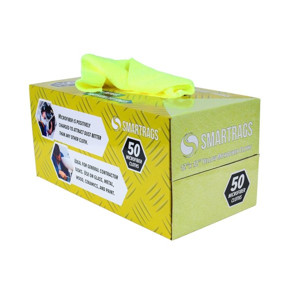 WL01 Box Microfiber Rags Yellow, 50PK