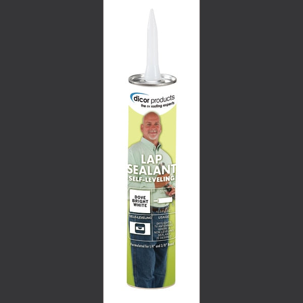 WL01 1PC Dicor Dicor 501LSD-1 EPDM Self-Leveling Lap Sealant - 10.3 oz. Tube, Dove (Bright White)