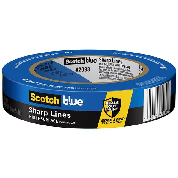 WL01 1PC Scotch .94\" x 60 Yds Blue ScotchBlue Sharp Lines Painter¡¯s Tape