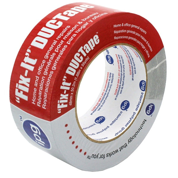 WL01 2PC Intertape 1.88\" x 55 Yds Silver Fix-It Utility Duct Tape
