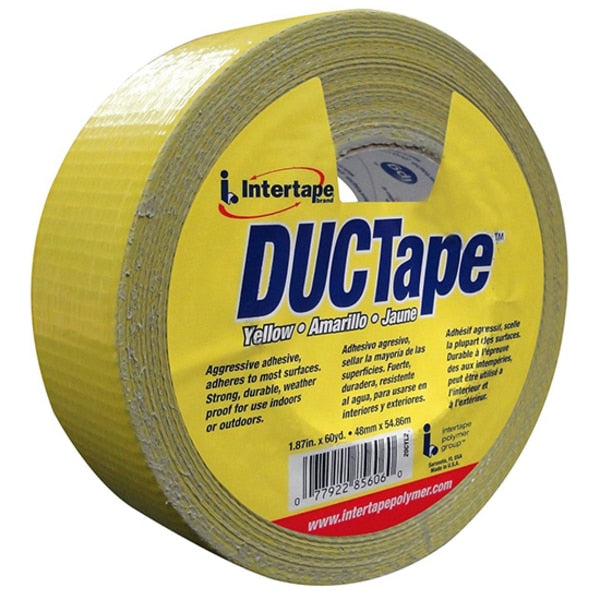 WL01 1PC Intertape 1.88\" x 60 Yds Yellow Jobsite General Purpose Duct Tape Colored