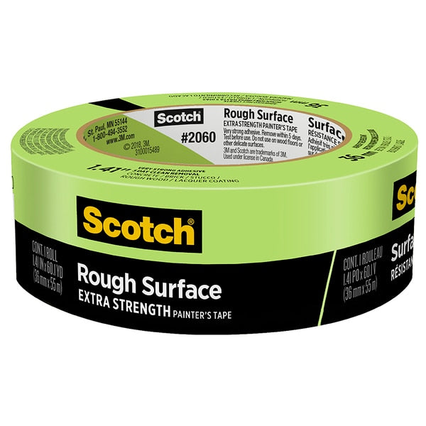 WL01 2PC Scotch 1.41\" x 60 Yds Green Scotch Rough Surface Painter¡¯s Tape