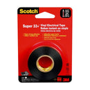 WL01 2PC Scotch 3/4\" x 12.5 Yds Black Scotch Super 33+ Vinyl Electrical Tape