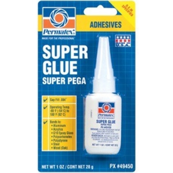 WL01 1PC Permatex Permatex Automotive Super Glue 1 oz Bottle, Carded