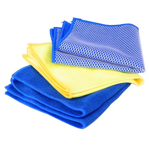 WL01 3 Pcs Microfiber Cleaning Cloth Set