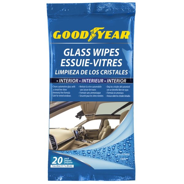 WL01 INTERIOR GLASS WIPES 20PK