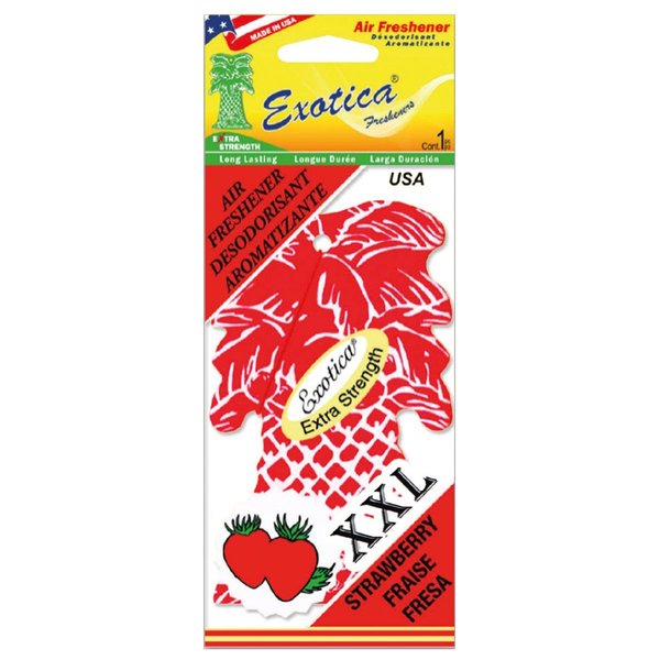 WL01 12PK AIR FRESHENER XXL STRAWBERRY TRILINGUAL