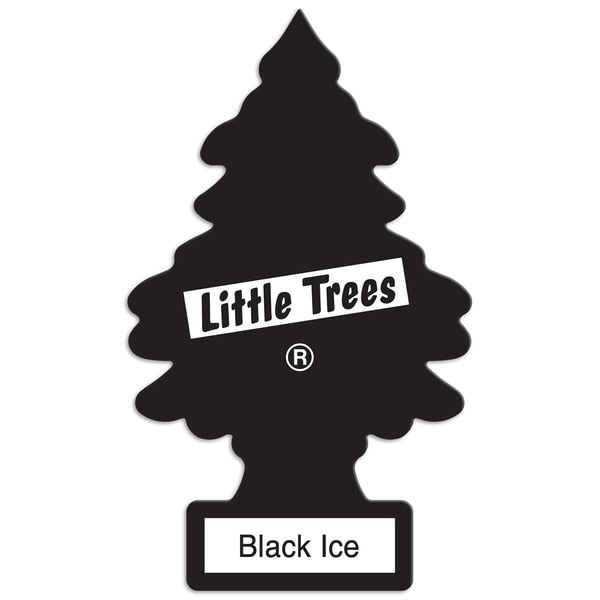 WL01 12PK Little Tree Air Fresheners 2-Pack, Black Ice