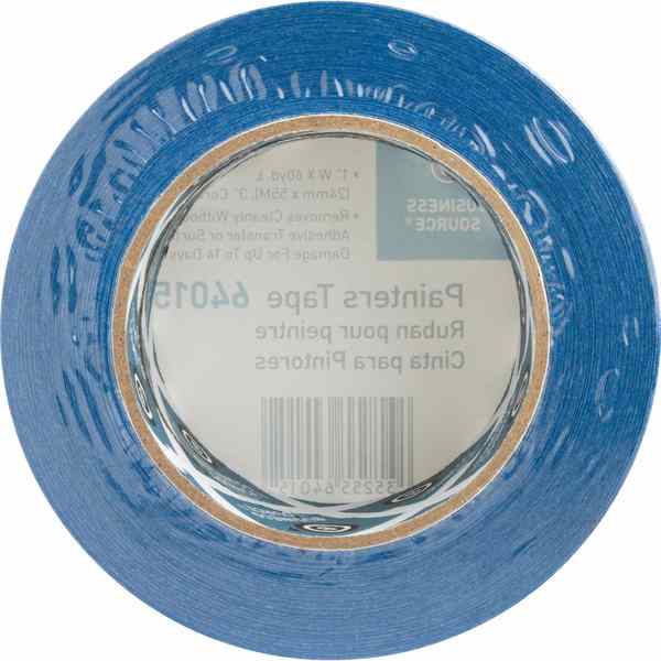 WL01 2PC Business Source Multisurface Painter's Tape 1\" Width x 60 yd Length, PK2