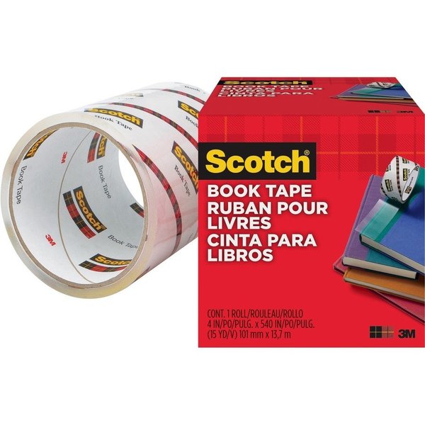 WL01 1PC Scotch Tape, Book, Trans, 4\"X15yd, Cl