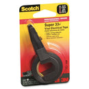 WL01 3PC Scotch Tape, Electrical, 1/2\"x200ft, Black
