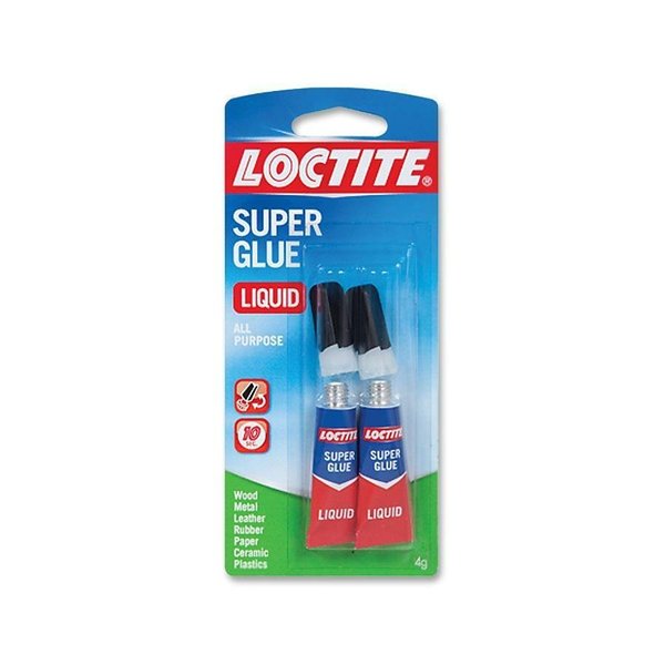 WL01 3PC Loctite Liquid Super Glue, Twin Tubes, 14 oz., 2/PK, Clear 6PK