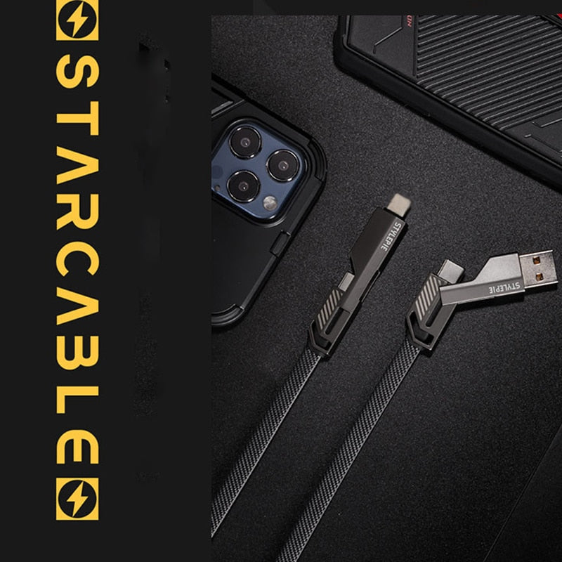 SK389-4in1 USB Cable Fast Charger Cable