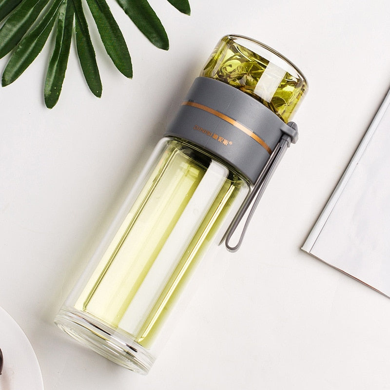 SK356-Tea Separation Mug Double-Layer Portable