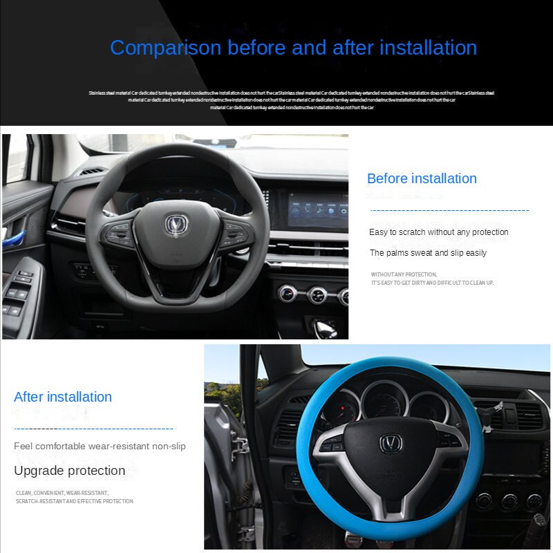 SK401-Car Universal Silicone Steering wheel cover