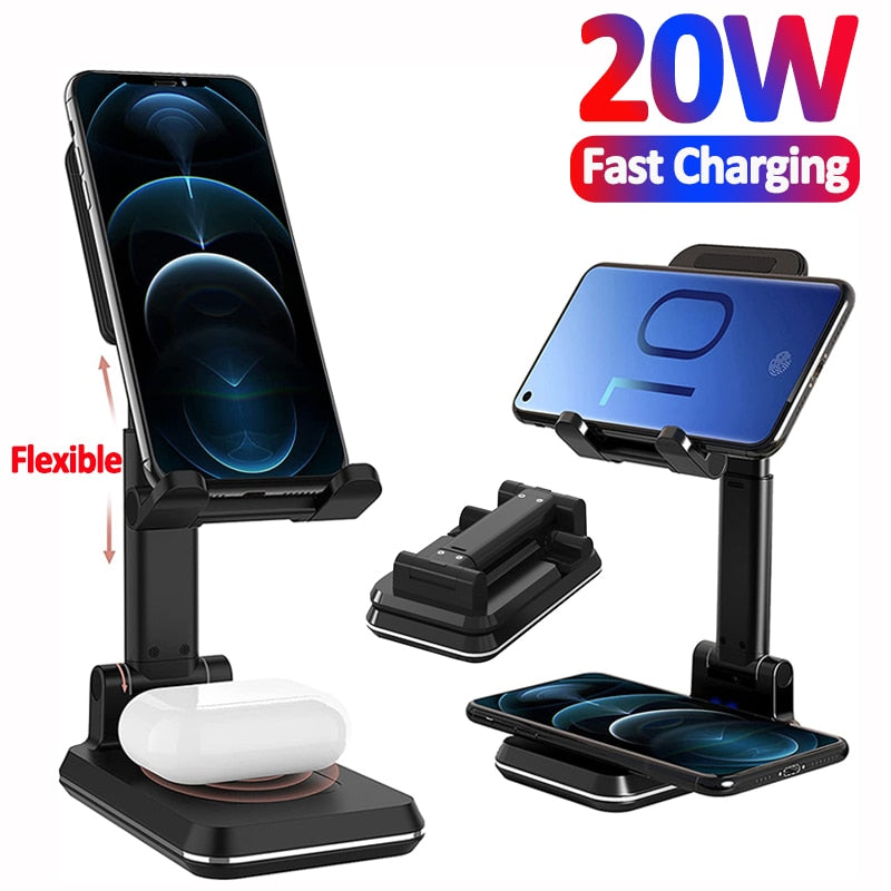 SK193-2 in 1 Wireless Charger Stand