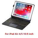 SK195-Rotate Backlit Touchpad Keyboard Case