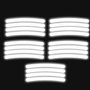 SK422-20pcs Car Wheel Hub Reflective Sticker