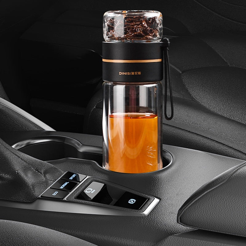 SK356-Tea Separation Mug Double-Layer Portable