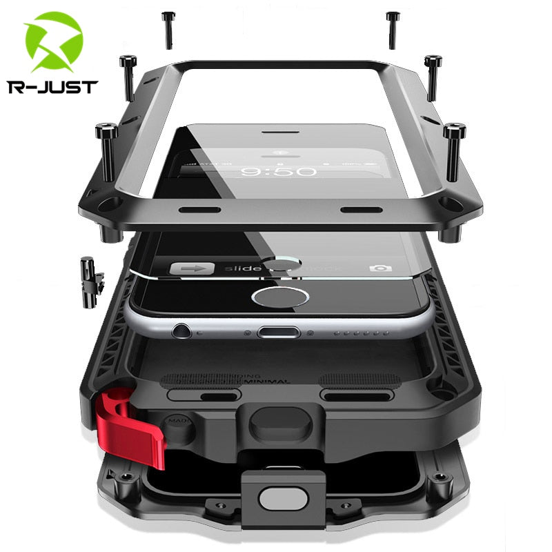 SK343-Heavy Duty Protection Armor Metal Phone Case