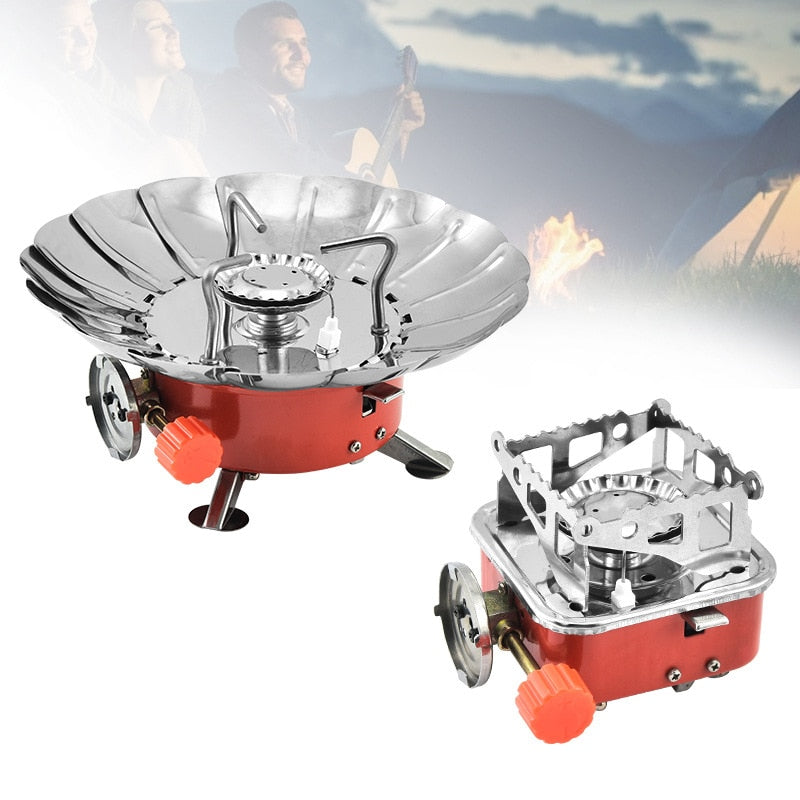SK320-Windproof  Ignition Lotus Gas Burner With Adapter