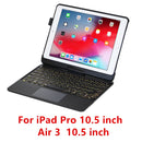 SK195-Rotate Backlit Touchpad Keyboard Case