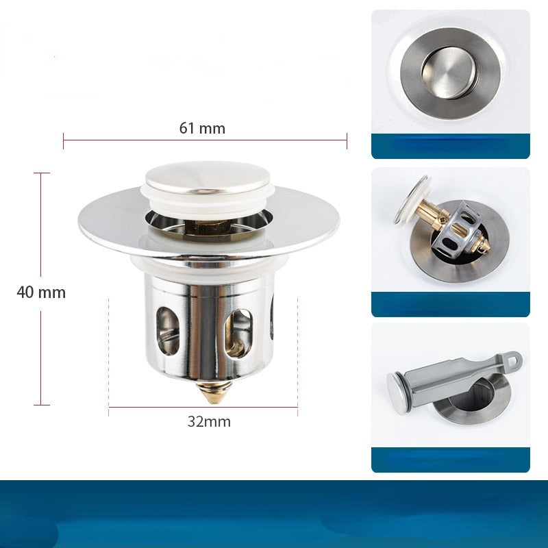 SK334-Wash Basin Sink Leaking Plug Push Type