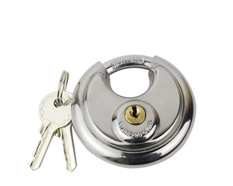 SK270-Stainless Steel Round Disc Storage Pad Lock Padlock