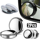 SK402-2Pcs Car Round Adjustable Clear Rearview Mirror