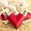 SK535-Heart Shaped Gas Folding Lighter