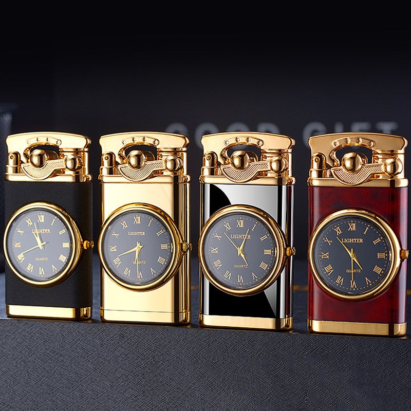 SK498-Quartz Watch Windproof Lighter