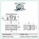 SK435-Heavy Duty Door Catch Door Spring Latch
