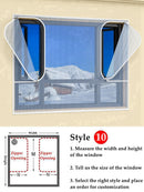 SK326-Window Keep Warm Film Double Layer Windproof Curtain