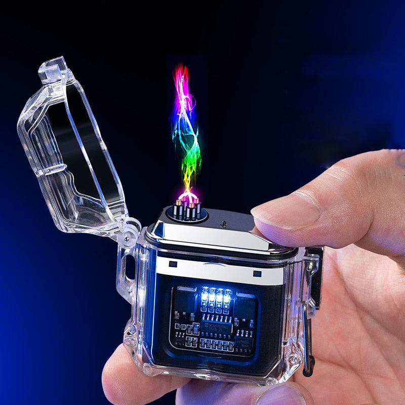 SK395-Outdoor Windproof Waterproof Transparent Body Lighter