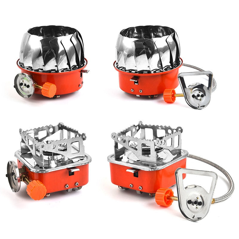 SK320-Windproof  Ignition Lotus Gas Burner With Adapter