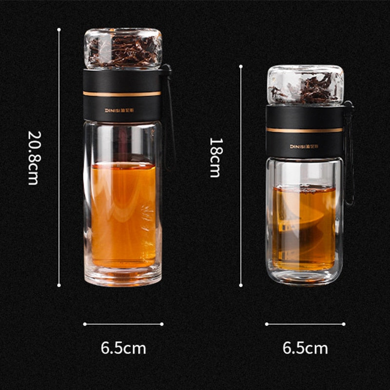 SK356-Tea Separation Mug Double-Layer Portable