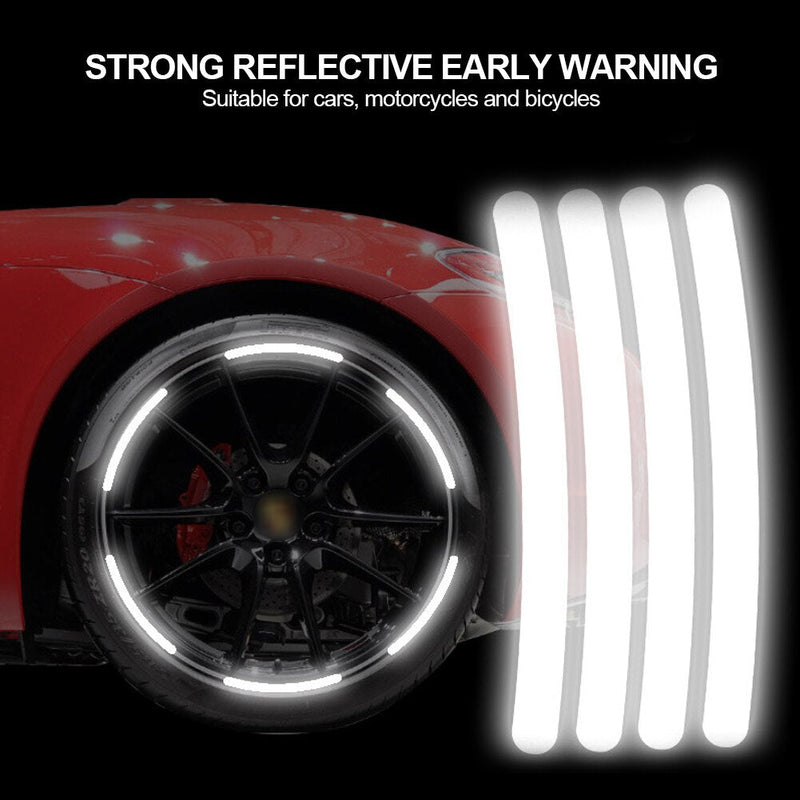 SK422-20pcs Car Wheel Hub Reflective Sticker