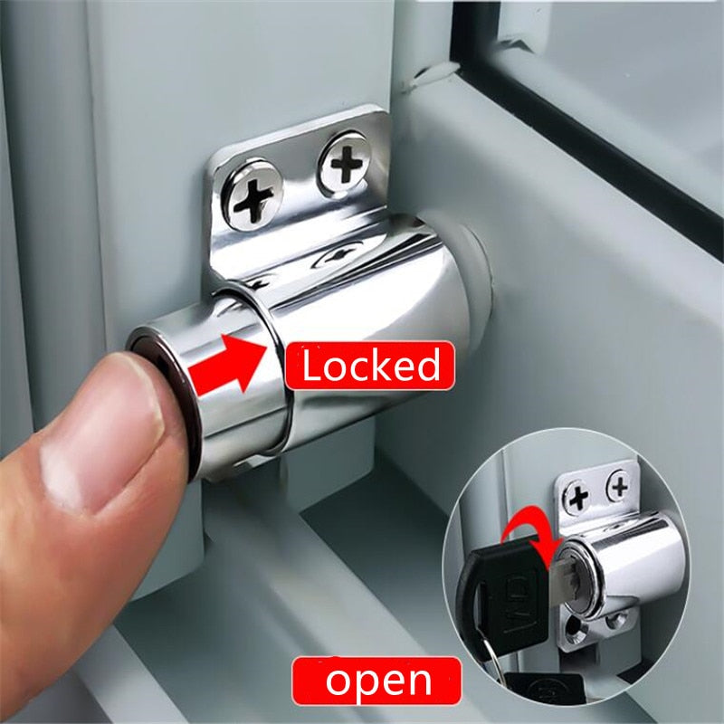 SK403-Sliding Door Window Security Lock Catches Set